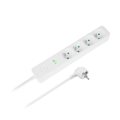 Przedłużacz sieciowy Rebel 4 gniazda z wyłącznikiem -1,5m