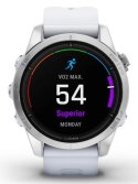 Zegarek sportowy Garmin Epix PRO (Gen 2) AMOLED 42mm SS Whitestone/Srebrny