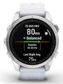 Zegarek sportowy Garmin Epix PRO (Gen 2) AMOLED 42mm SS Whitestone/Srebrny