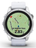Zegarek sportowy Garmin Epix PRO (Gen 2) AMOLED 42mm SS Whitestone/Srebrny