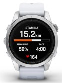 Zegarek sportowy Garmin Epix PRO (Gen 2) AMOLED 42mm SS Whitestone/Srebrny