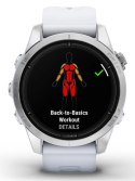 Zegarek sportowy Garmin Epix PRO (Gen 2) AMOLED 42mm SS Whitestone/Srebrny