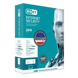 Oprogramowanie ESET Internet Security dla 1 komputera - przedłużenie licencji, 12 m-cy, BOX