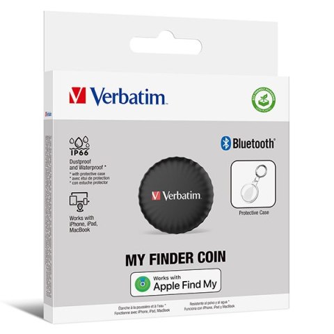 Lokalizator Bluetooth My Finder Coin czarny, 32133, Verbatim