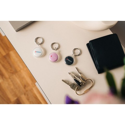 Lokalizator Bluetooth My Finder Coin czarny, biały i różowy, 32135, Verbatim