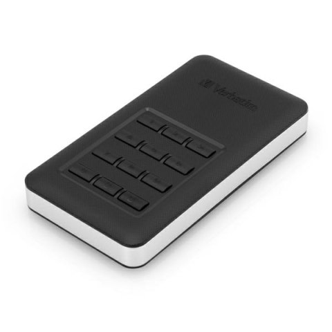 SSD Zewnętrzny Verbatim Store N Go Secure, 53402, 256GB, czarny, szyfrowane, z klawiaturą numeryczną, złącze USB-C, 2.5", USB-C,