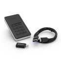 SSD Zewnętrzny Verbatim Store N Go Secure, 53402, 256GB, czarny, szyfrowane, z klawiaturą numeryczną, złącze USB-C, 2.5", USB-C,