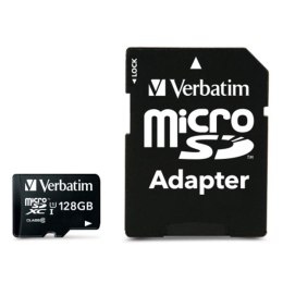 Verbatim Karta pamięci Micro Secure Digital Card Premium, 128GB, micro SDXC, 44085, UHS-I U1 (Class 10), z adapterm