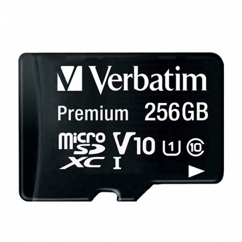Verbatim Karta pamięci microSDHC/SDXC, 256GB, micro SDXC, 44087, z adapterm