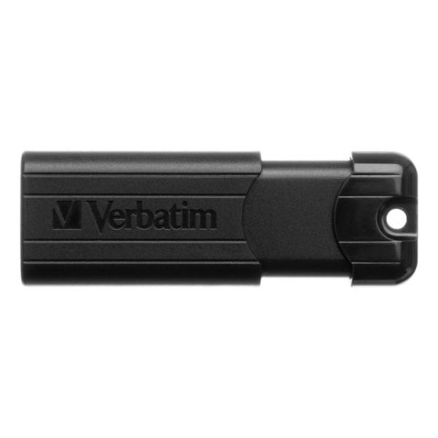 Verbatim USB flash disk, USB 3.0, 128GB, PinStripe, Store N Go, czarny, 49319, USB A, z wysuwanym złączem