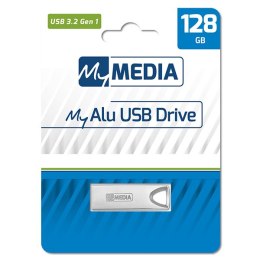 MyMedia My Alu USB 3.2 Gen 1, USB 3.2 Gen 1, 128GB, srebrny, 69278, USB 3.2