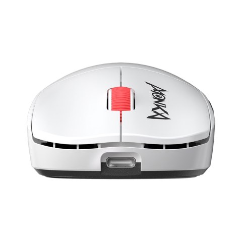 Mysz Marvo MONKA PRIME, biała, optyczna, 26000DPI, Tri-Mode