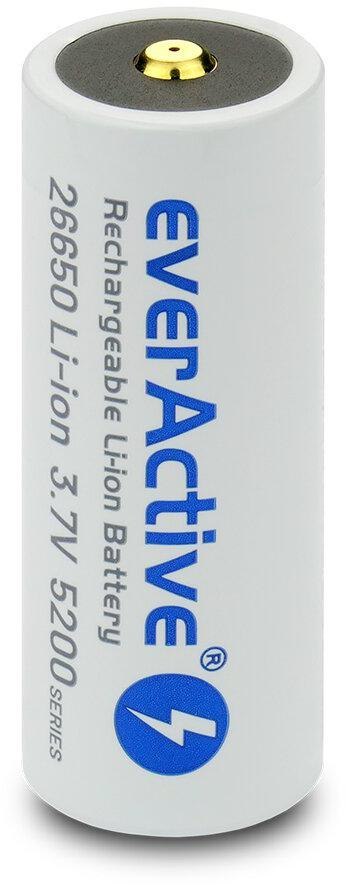 Akumulator 26650 Li-Ion 3,7V everActive 5200mAh micro USB (1 szt.) z zabezpieczeniem