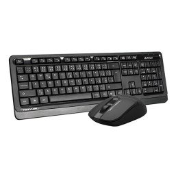 A4Tech FG1012, Zestaw klawiatur z myszą optyczną bezprzewodową, AA, CZ, klasyczna, 2.4 [Ghz], bezprzewodowa, czarna