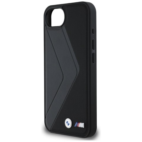 Etui BMW Oversized Stripes MagSafe do iPhone 16e czarny