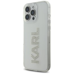 Etui Karl Lagerfeld IML Rhinestones Logo do iPhone 16 Pro przezroczysty