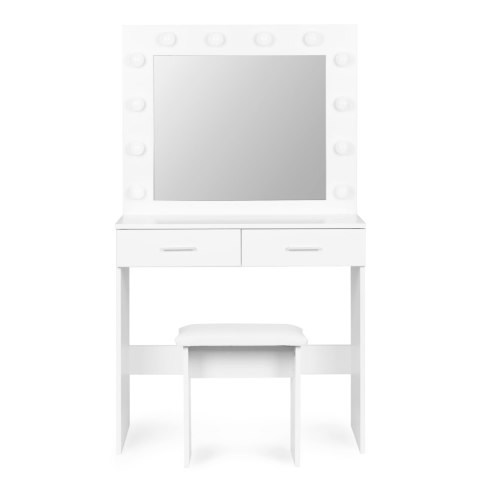 Duża nowoczesna toaletka kosmetyczna lustro oświetlenie ModernHome