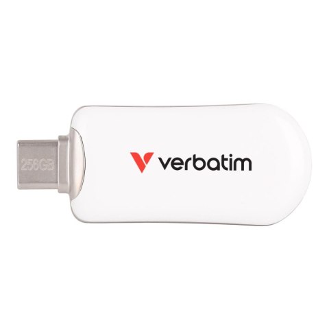 Pendrive Verbatim Plectra 256GB USB-C 3.0 White