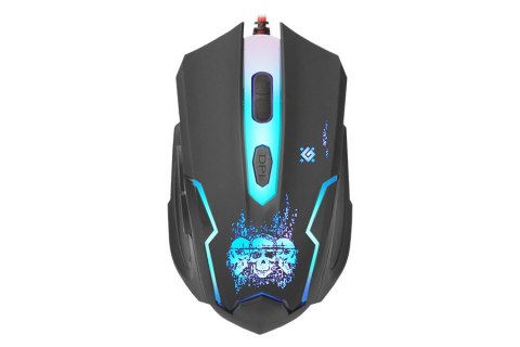 MYSZ DEFENDER SKULL GM-180L OPTICAL BLACK USB