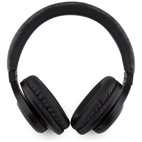 Słuchawki nauszne Guess Bluetooth 4G Leather Tone On Tone Script czarny
