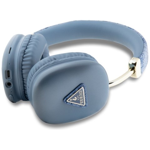 Słuchawki nauszne Guess Bluetooth 4G Triangle Logo niebieski