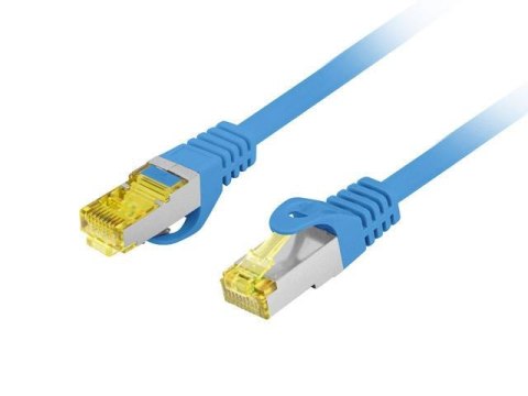 Patchcord Lanberg S/FTP kat.6A 10m LSZH CU fluke passed niebieski