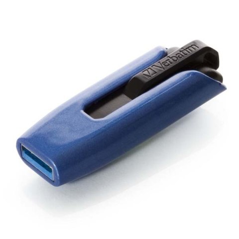 Verbatim USB flash disk, USB 3.0, 128GB, V3 MAX, Store N Go, niebieski, 49808, USB A, z wysuwanym złączem