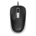 Mysz przewodowa, Genius DX-123, czarno-szara, optyczna, 1200DPI, USB-C