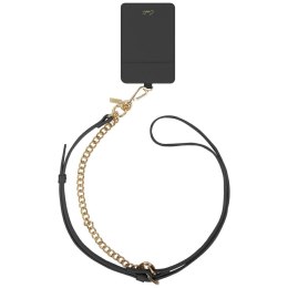 Uniwersalna smycz do telefonu 3w1 UNIQ Coehl Caryne z portfelem na karty ebony