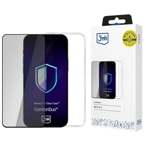 Zestaw 3MK ComfortDuo Privacy Clear do Apple iPhone 16E
