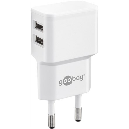 Goobay | 4 pin USB Type A | Europlug (power CEE 7/16) | White | 12 Watt