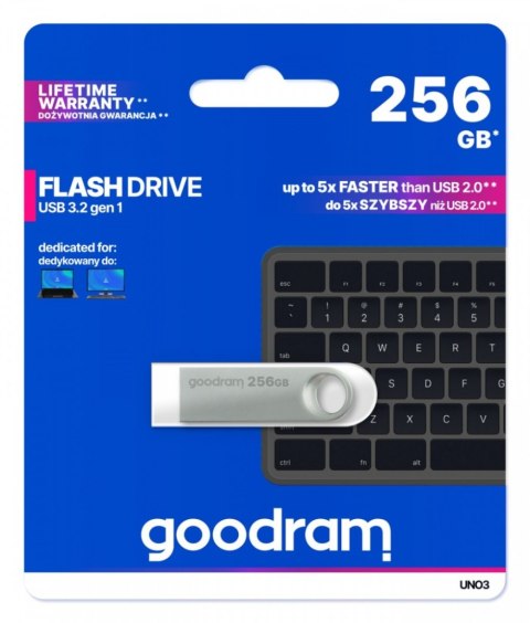 Pendrive GOODRAM UNO3-2560S0R11 (256 GB /Srebrny )