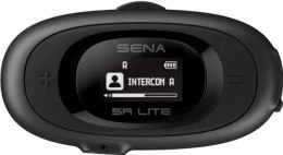 Interkom motocyklowy Sena 5R-01D 5R Lite Bluetooth 5.1 700m z wyświetlaczem LCD i uniwersalnym zestawem mikrofonów na 2 kaski