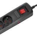 Listwa zasilająca R-5 3m czarny Armac
