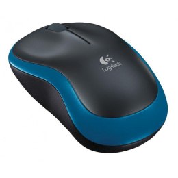 Mysz bezprzewodowa Logitech M185 optyczna czarno-niebieska