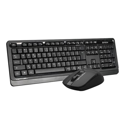 A4Tech FG1012S, Zestaw klawiatur z myszą optyczną bezprzewodową, CZ, 2.4 [Ghz], czarna
