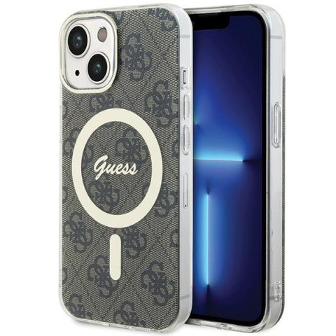 Guess GUHMP15MH4STW iPhone 15 Plus / 14 Plus 6.7" brązowy/brown hardcase IML 4G MagSafe