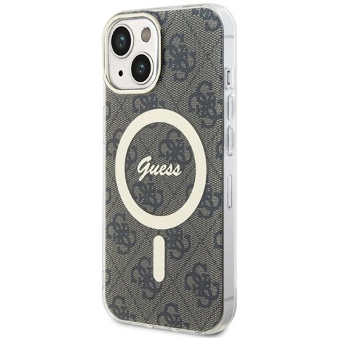 Guess GUHMP15MH4STW iPhone 15 Plus / 14 Plus 6.7" brązowy/brown hardcase IML 4G MagSafe