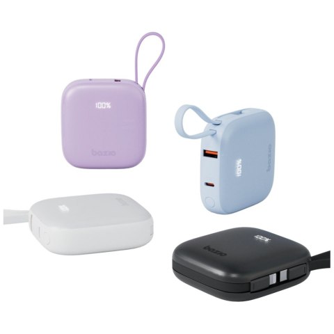 PowerBank 4w1 Bazic Fusion 10000mAh PD20W USB-C/Lightning czarny