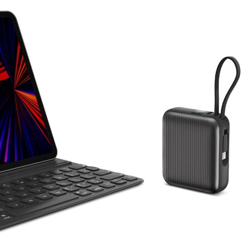 PowerBank Energea Integra Mini 35 10000mAh kabel USB-C PD35W szary