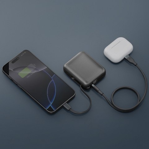 PowerBank Energea Integra Mini 35 10000mAh kabel USB-C PD35W szary