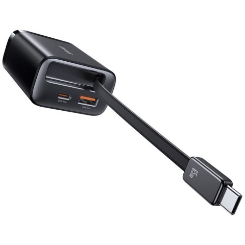 Ładowarka sieciowa USAMS Xiang Series CC299 65W 1xUSB-C 1xUSB-A + kabel USB-C biały