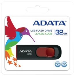 Pendrive A-DATA C008 (32 GB /USB 2.0 /Czarno-czerwony )