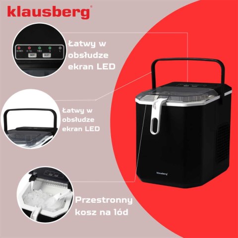 AUTOMATYCZNA KOSTKARKA DO LODU 1,2L 100W KLAUSBERG KB-7883