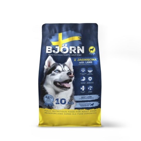 BJORN z jagnięciną 42% mięsa karma dla psa 10kg