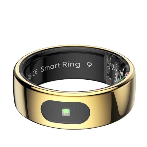 Smart RING PRO złoty, tętno, saturacja, monitor snu, aktywność, roz 11, Powerton