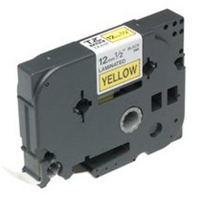 Brother | 631 | Taśma laminowana | Termiczna | Czarna na żółtym | Rolka (1,2 cm x 8 m)