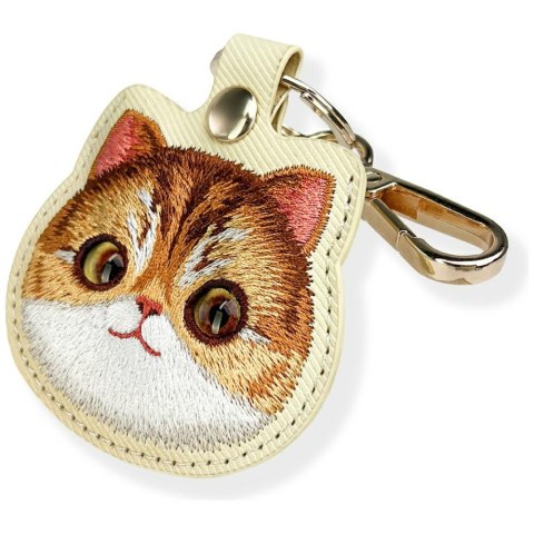 Etui na lokalizator / brelok Nimmy Big Eyed Pet 2.0 Cat khaki