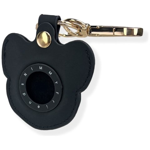 Etui na lokalizator / brelok Nimmy Glasses Cool Dog czarny