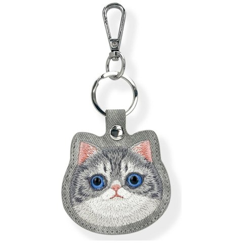 Etui na lokalizator / brelok Nimmy New Big Eyed Pet 2.0 Cat szary